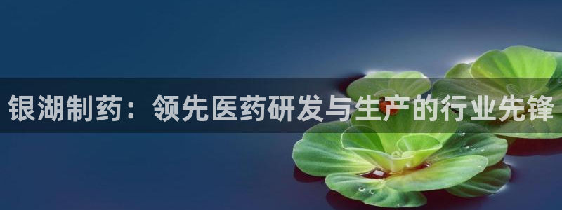 九游会老哥俱乐部论坛版：银湖制药：领先医药研发与生产的行业先锋
