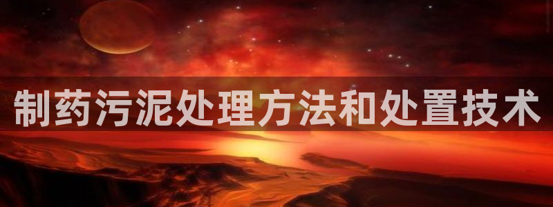 ag九游会老哥：制药污泥处理方法和处置技术