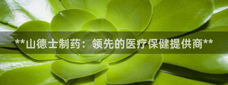 老哥俱乐部是干什么的：**山德士制药：领先的医疗保健提供商**