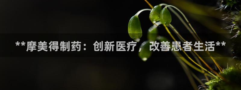 九游会老哥俱乐部社区论坛：**摩美得制药：创新医疗，改善患者生活**