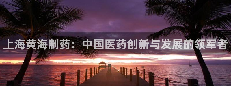 九游老哥俱乐部官网登录不了：上海黄海制药：中国医药创新与发展的领军者
